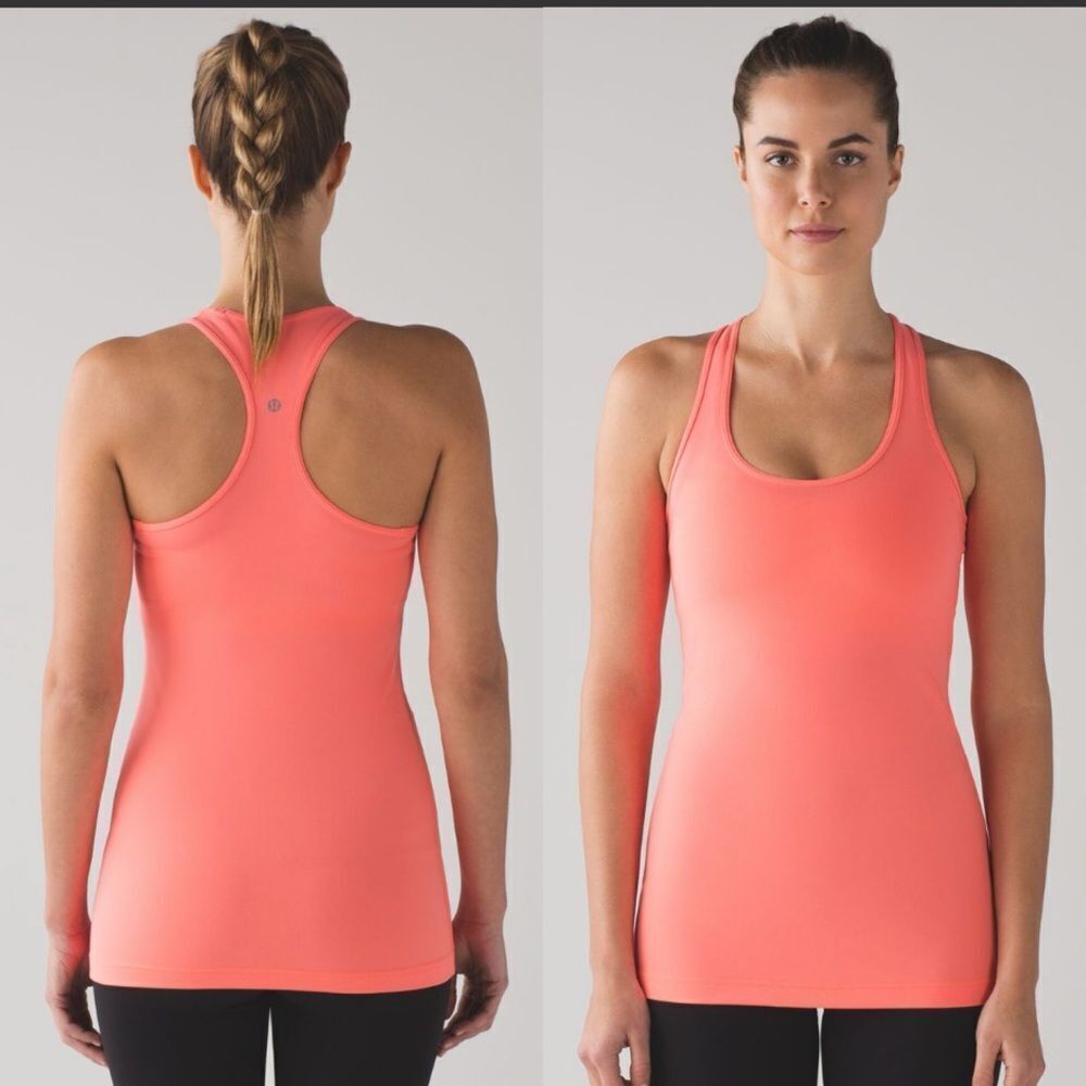 LULULEMON Cool Racerback Tank Top Grapefruit Size